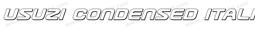Usuzi Condensed Italic Condensed It字体转换